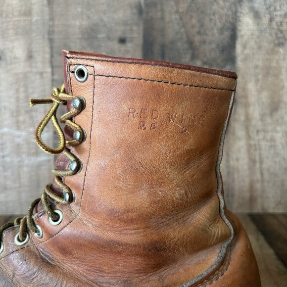 Red Wing Vintage Irish Setter Plain Toe Work Boots Mens 13 D